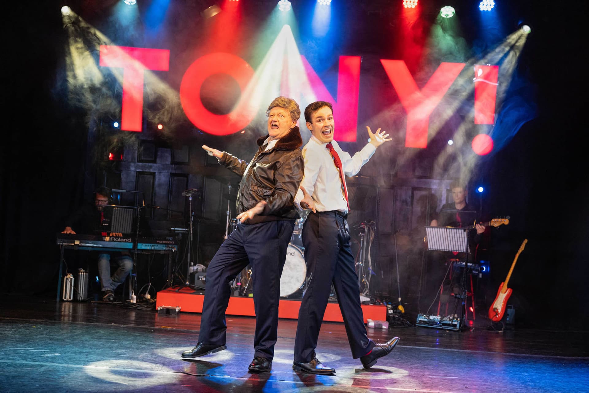 Phil Sealey Tony Blair and George Bush from Tony! The Tony Blair Rock Opera