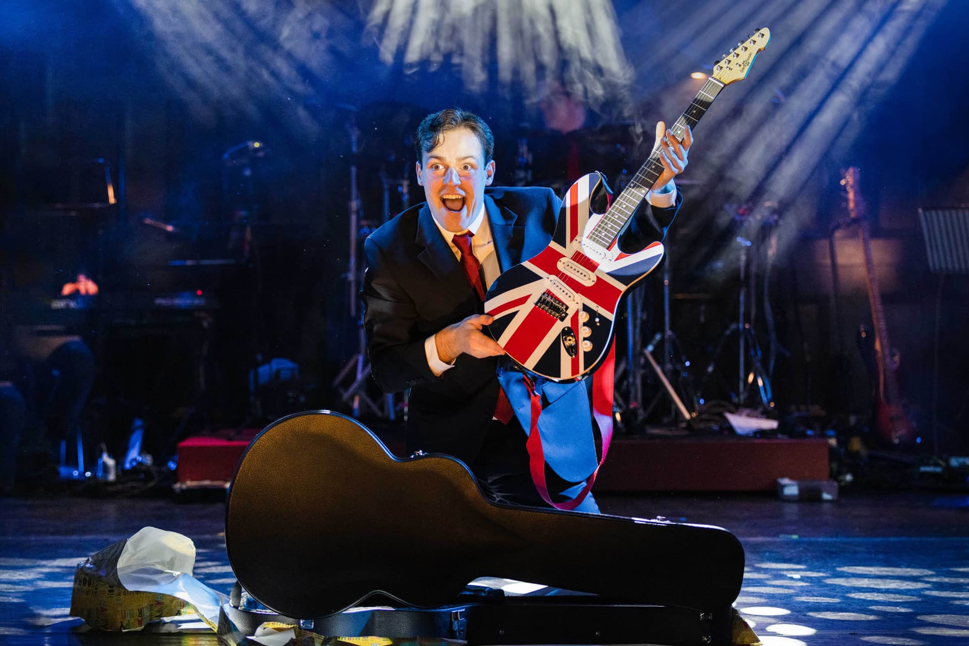 Phil Sealey Jack Whittle as Tony Blair from Tony! The Tony Blair Rock Opera
