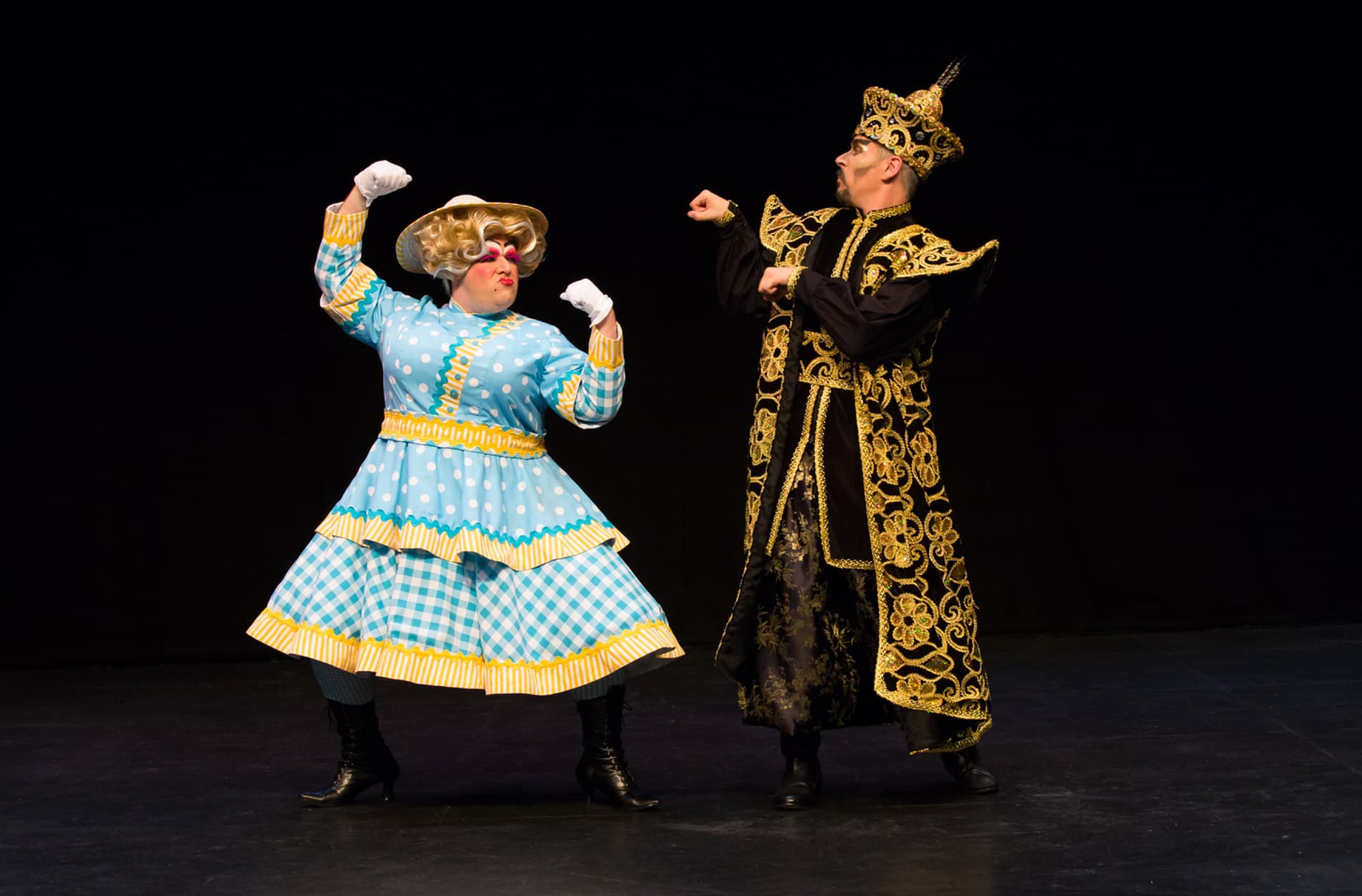 Phil Sealey as Panto Dame